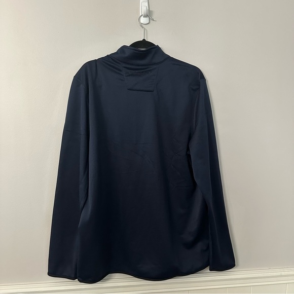 Oakley Men’s Navy Blue Long Sleeve 1/4 Quarter Zip Pullover Sz XL GUC - Picture 9 of 9
